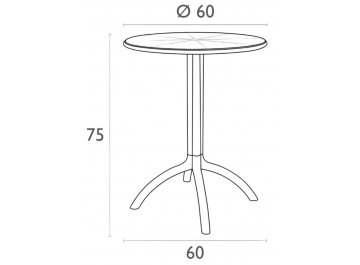 Пластиковый стол 234/160-6885