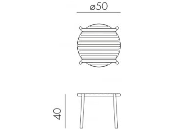 Столик пластиковый журнальный Doga антрацит