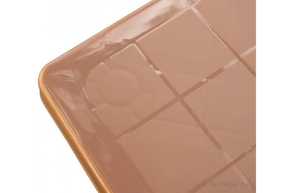 Пластиковый стол Луна коричневый