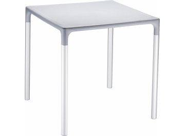 Стол пластиковый Mango Alu серебристый