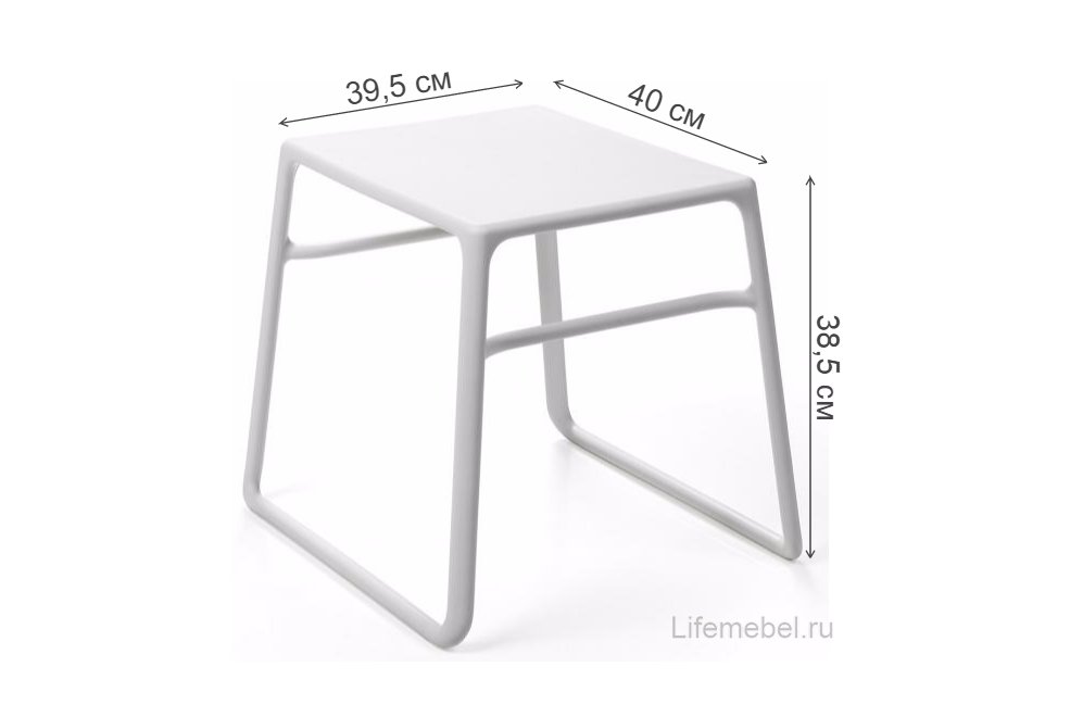 Пластиковый стол Pop белый