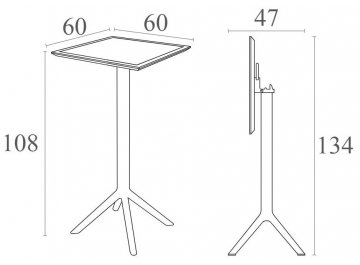 Пластиковый стол Sky