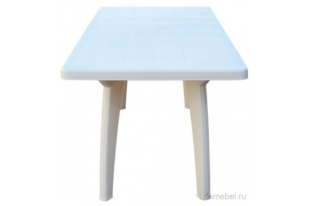 Пластиковый стол Солнце белый