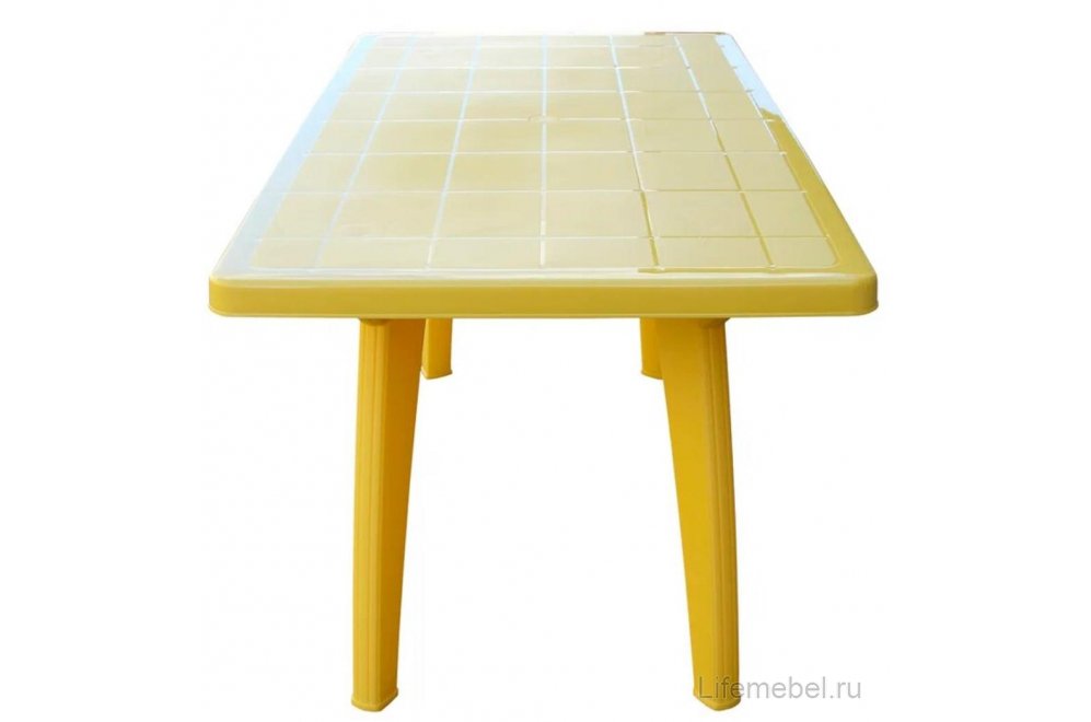 Пластиковый стол Солнце желтый