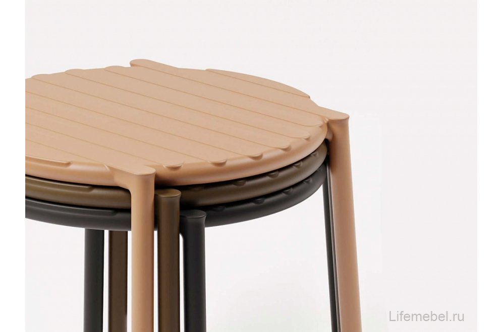 Столик пластиковый журнальный Doga табак