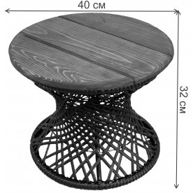 Стол из ротанга Бонго мини 0,40 м