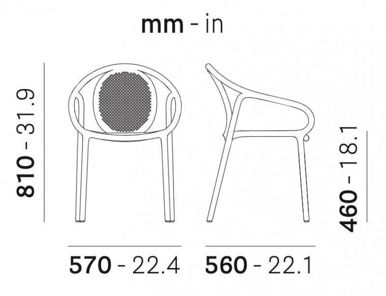 Пластиковый стул 015/3735RO красный