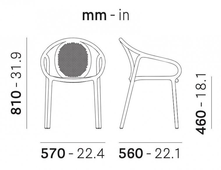 Пластиковый стул 015/3735VE зеленый