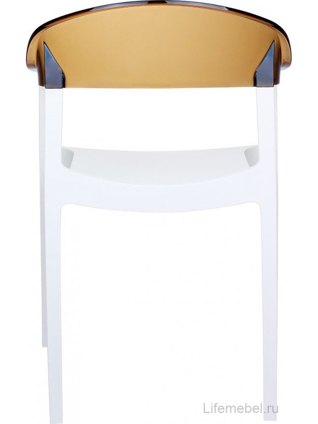 Пластиковый стул 234/059-4607 янтарный / белый