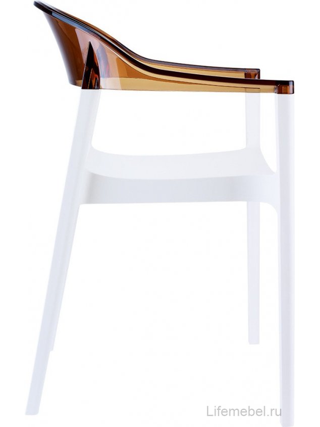 Пластиковый стул 234/059-4607 янтарный / белый