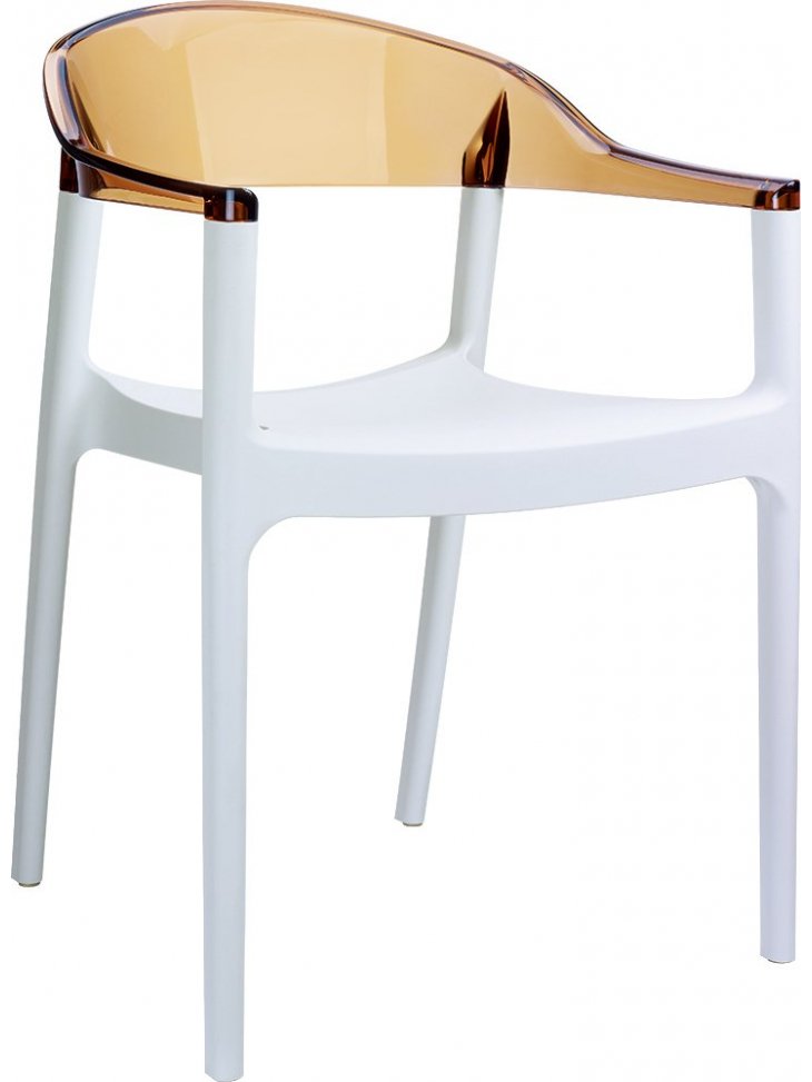 Пластиковый стул 234/059-4607 янтарный / белый