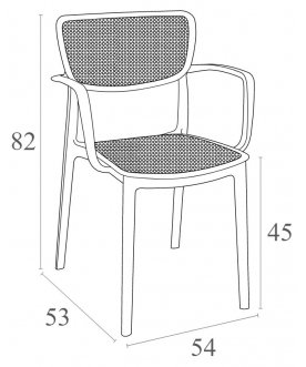 Пластиковый стул 234/128-8117
