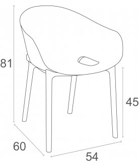 Пластиковый стул 234/151-0954