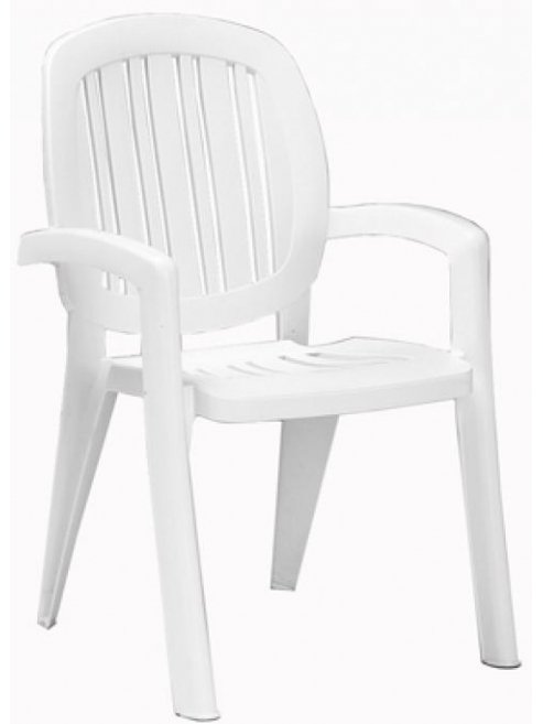 Пластиковое кресло Creta белое