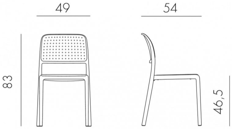 Пластиковый стул 003/4024339000 голубой