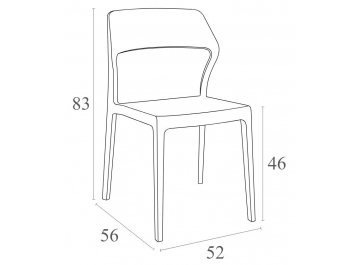 Пластиковый стул 234/092-8682974081036