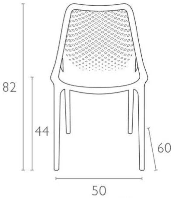 Пластиковый стул Air красный