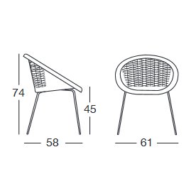 Пластиковый стул Bon Bon