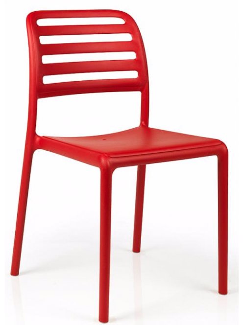 Пластиковый стул Costa Bistrot красный