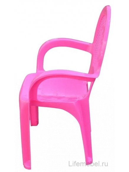 Пластиковый стул Детский розовый