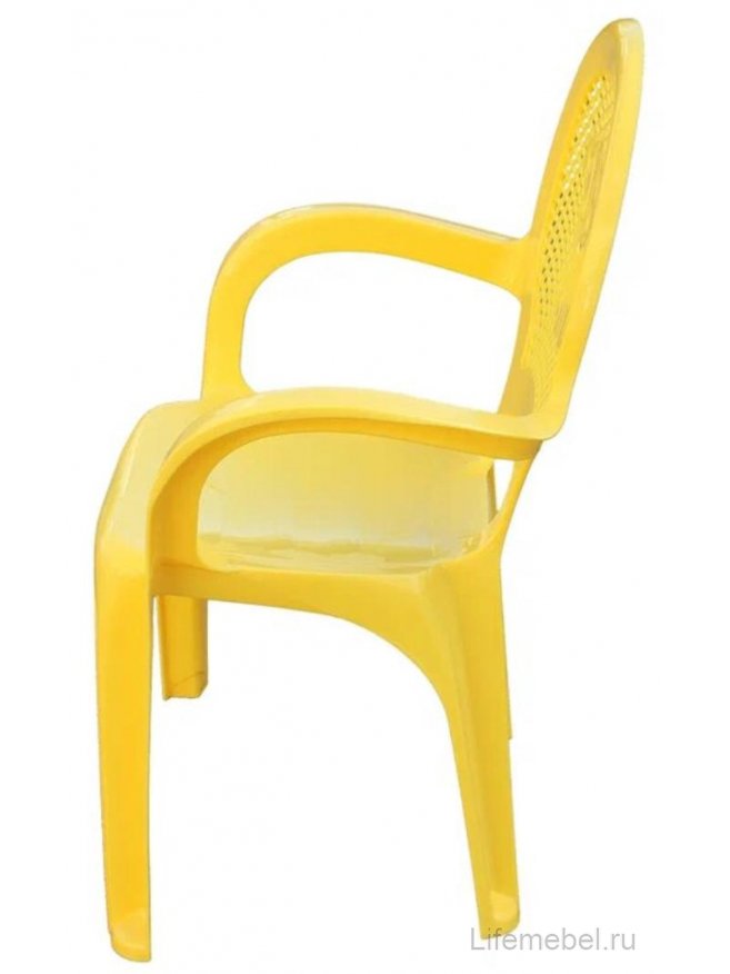 Пластиковый стул Детский желтый