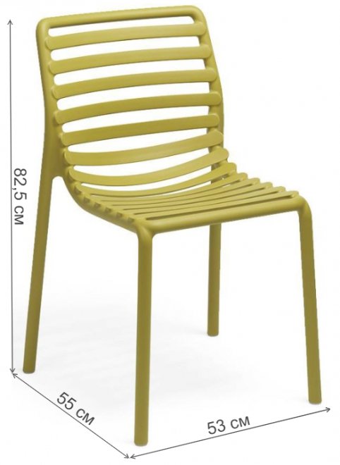 Пластиковый стул Doga грушевый