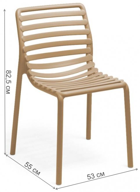 Пластиковый стул Doga капучино