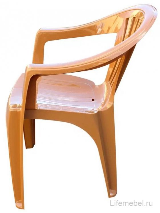 Пластиковый стул Эфес коричневый