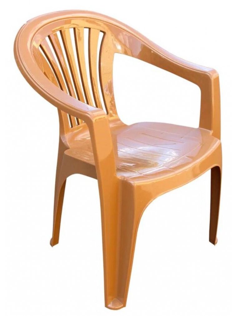 Пластиковый стул Эфес коричневый