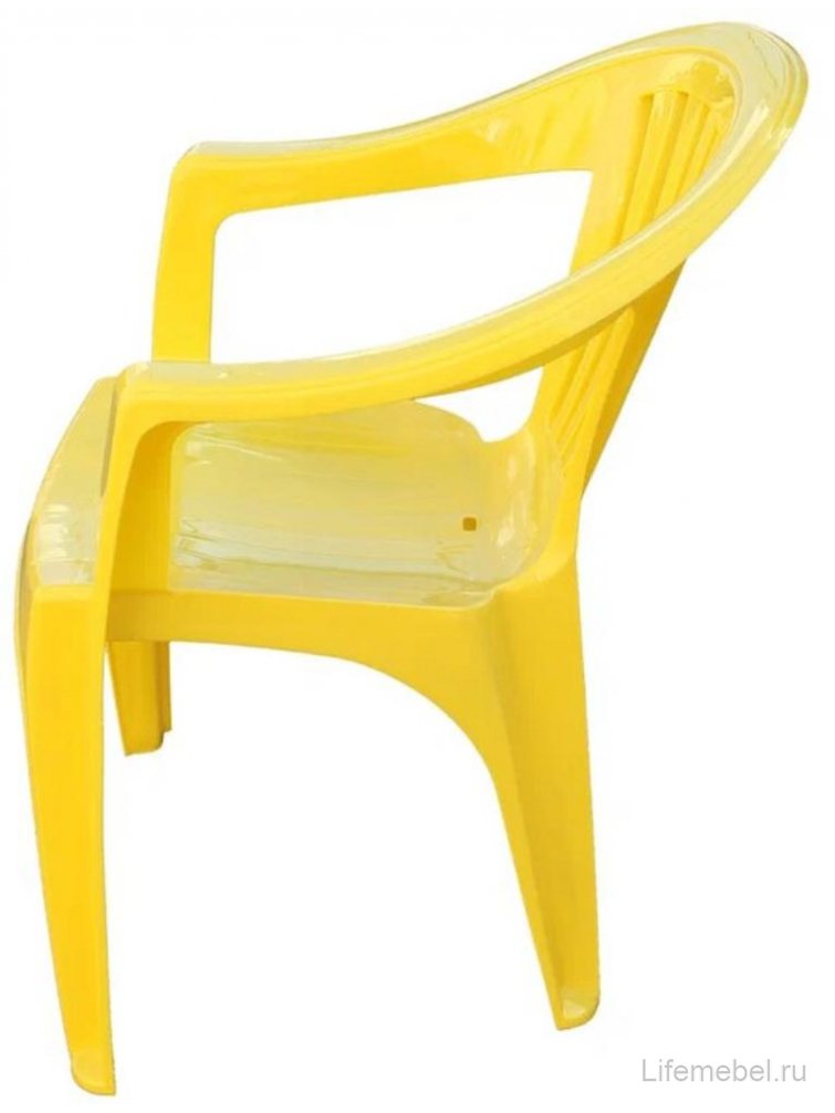 Пластиковый стул Эфес желтый
