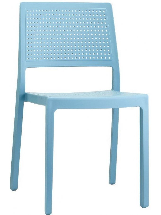 Пластиковый стул Emi голубой