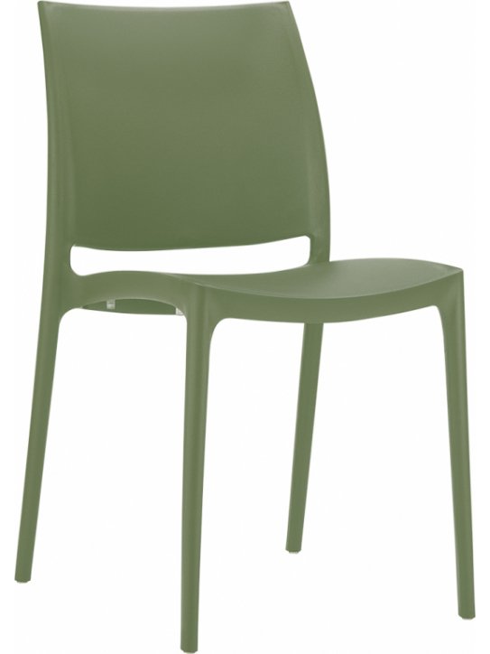 Стул пластиковый Maya оливковый