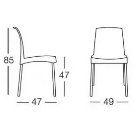 Пластиковый стул Jenny