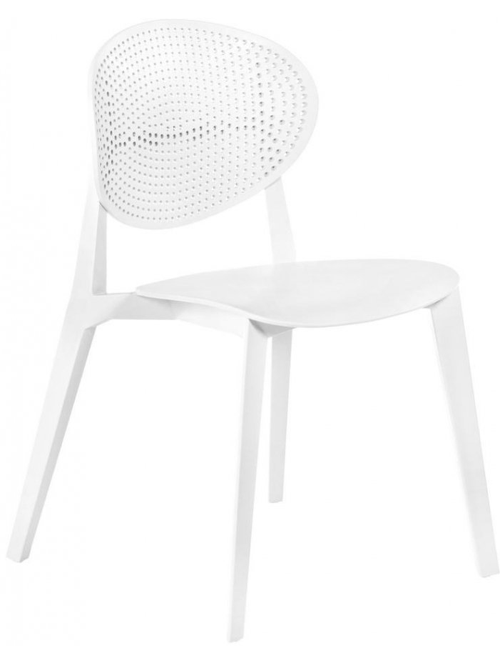 Пластиковый стул Luna белый
