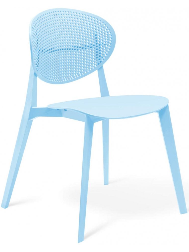 Пластиковый стул Luna пастельно голубой