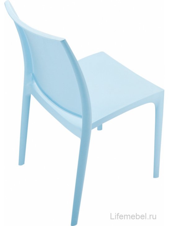 Стул пластиковый Maya светло-голубой / голубой