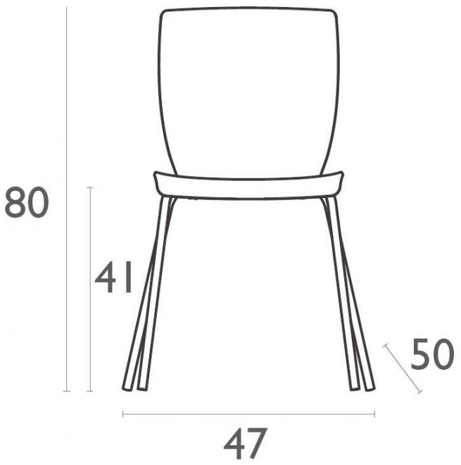 Пластиковый стул Mio белый