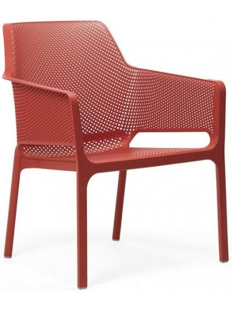 Пластиковый стул Net коралловый