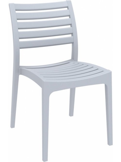 Стул пластиковый Ares серебристый