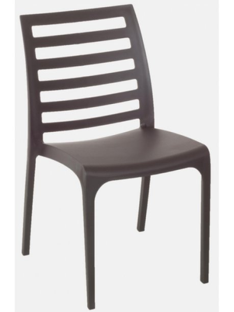 Пластиковый стул Riga шоколадный