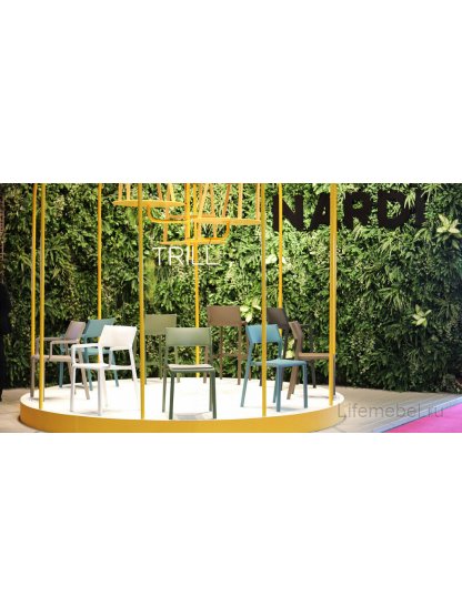 Стул пластиковый Trill Bistrot горчичный