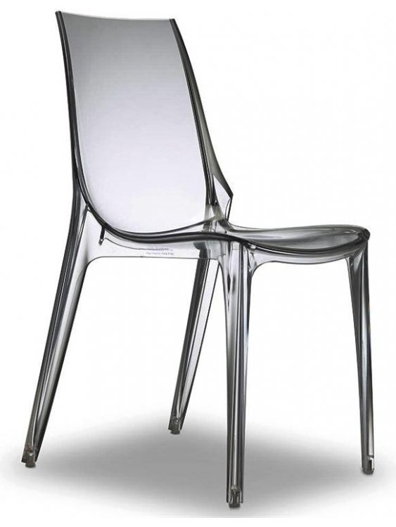 Пластиковый стул Vanity Chair серый