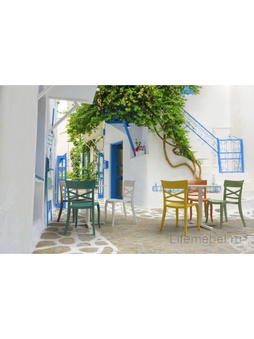 Стул пластиковый XSera-S желтый