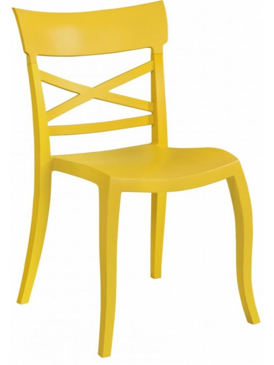 Стул пластиковый XSera-S желтый