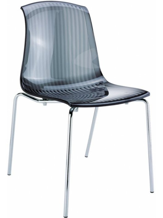 Стул прозрачный Allegra черный