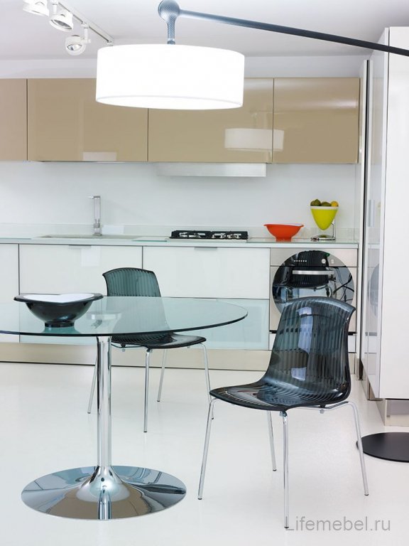 Стул прозрачный Allegra черный