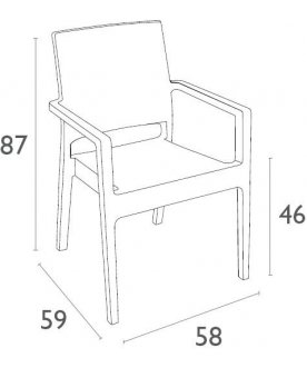 Стул из ротанга Ibiza