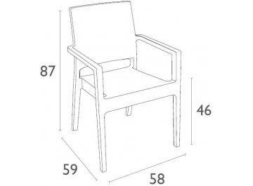 Стул из ротанга Ibiza