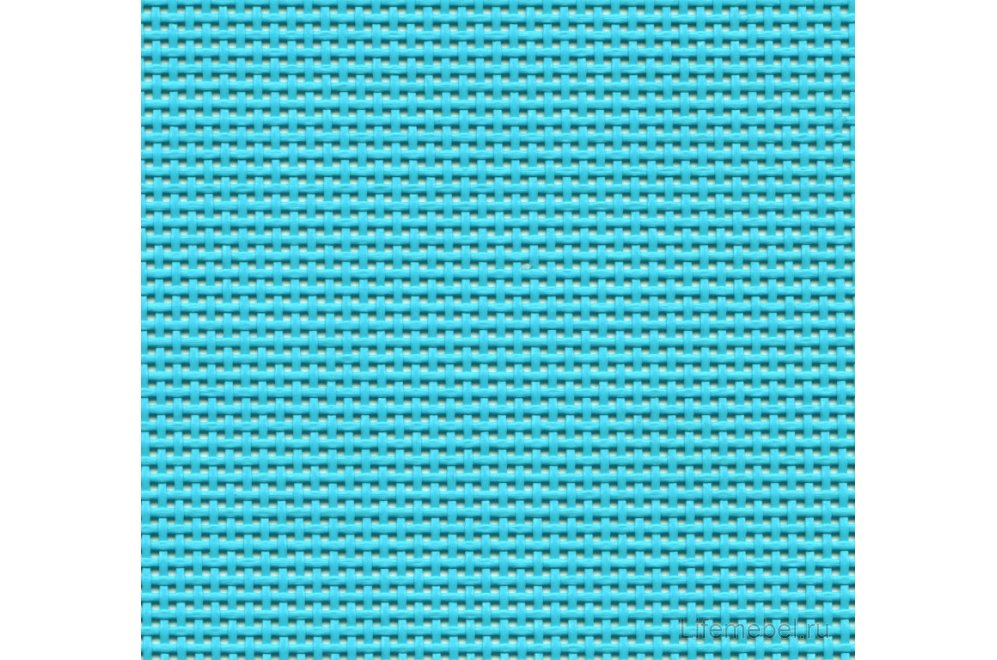 Лежак пластиковый Alfa белый / sky blue