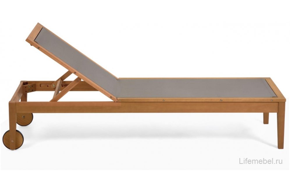 Шезлонг Caterin натуральный / зеленый